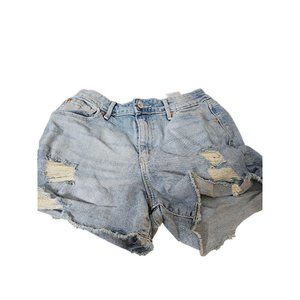 Levi's Denizen Shorts Womens 4 / 27 High Rise Denim Cut Off Distressed Summer